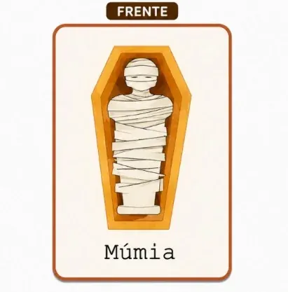 Jogo da Memória Egito Antigo - carta Múmia